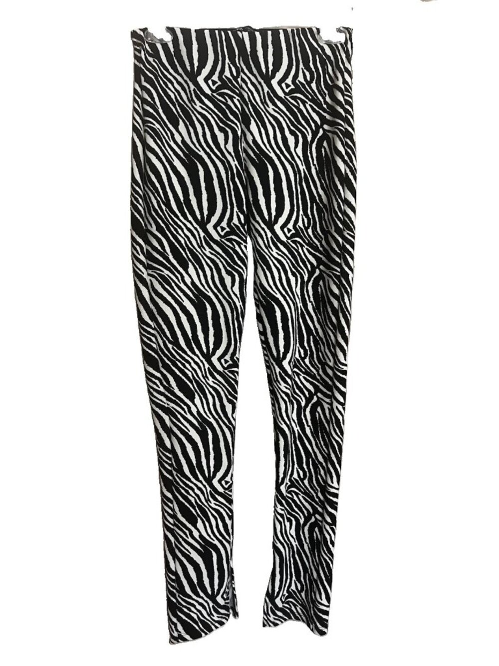 New Zara Zebra Pull On Skinny Pants Animal Print Size Medium.    C